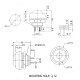 12mm PBS-33B Push Buton Mavi