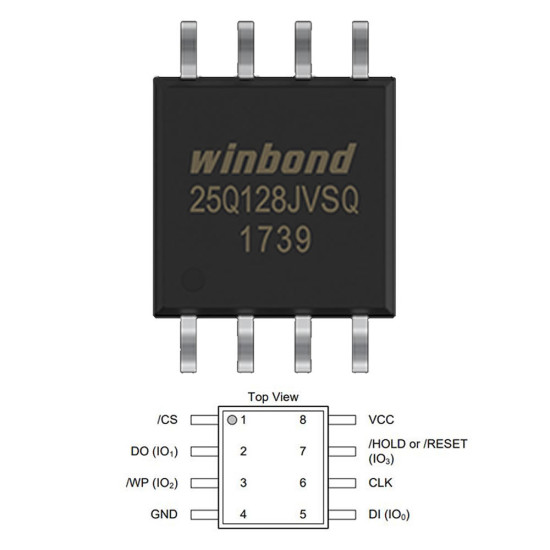 W25Q128JVSQ Winbond 128M-bit Seri Flash