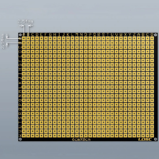 6x8cm Esnek Çift Yüz Pertenaks Pcb