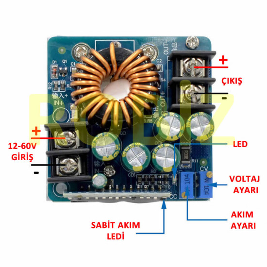 400W Voltaj Düşürücü Modül