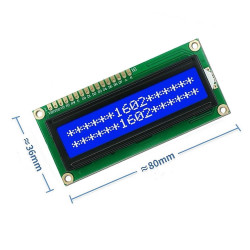1602A 2x16 Mavi Karakter LCD Modül
