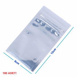 Kilitli Antistatik Poşet 6x12cm 100 Adet