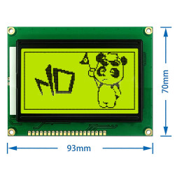 12864B V2.0 Yeşil Grafik Lcd Modül