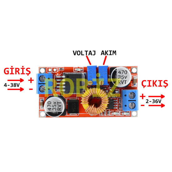 XL4015 ACAV 5A Voltaj Düşürücü