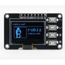 0.96 Butonlu 128x64 Oled Lcd Mavi